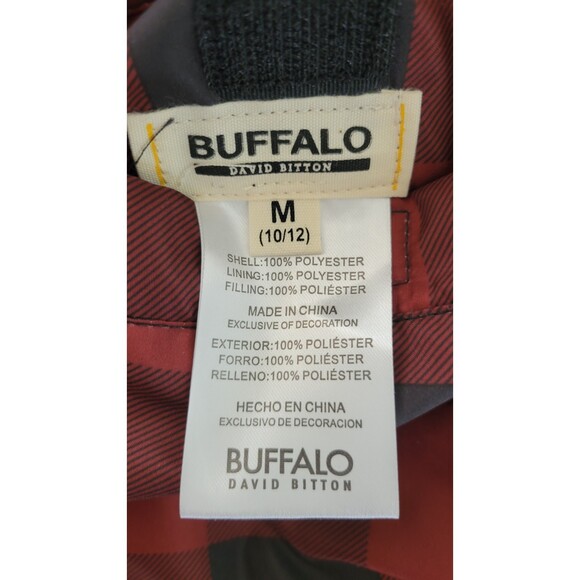 NWT Boy's Vest Puffer Reversible Buffalo David Bitton Fleece Vest Medium - Picture 5 of 5